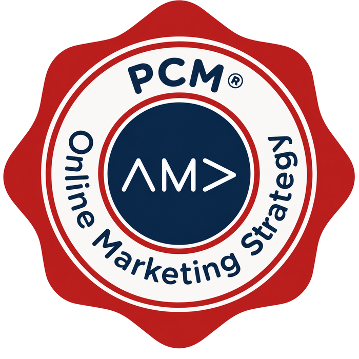 PCM Online Marketing Strategy certification badge